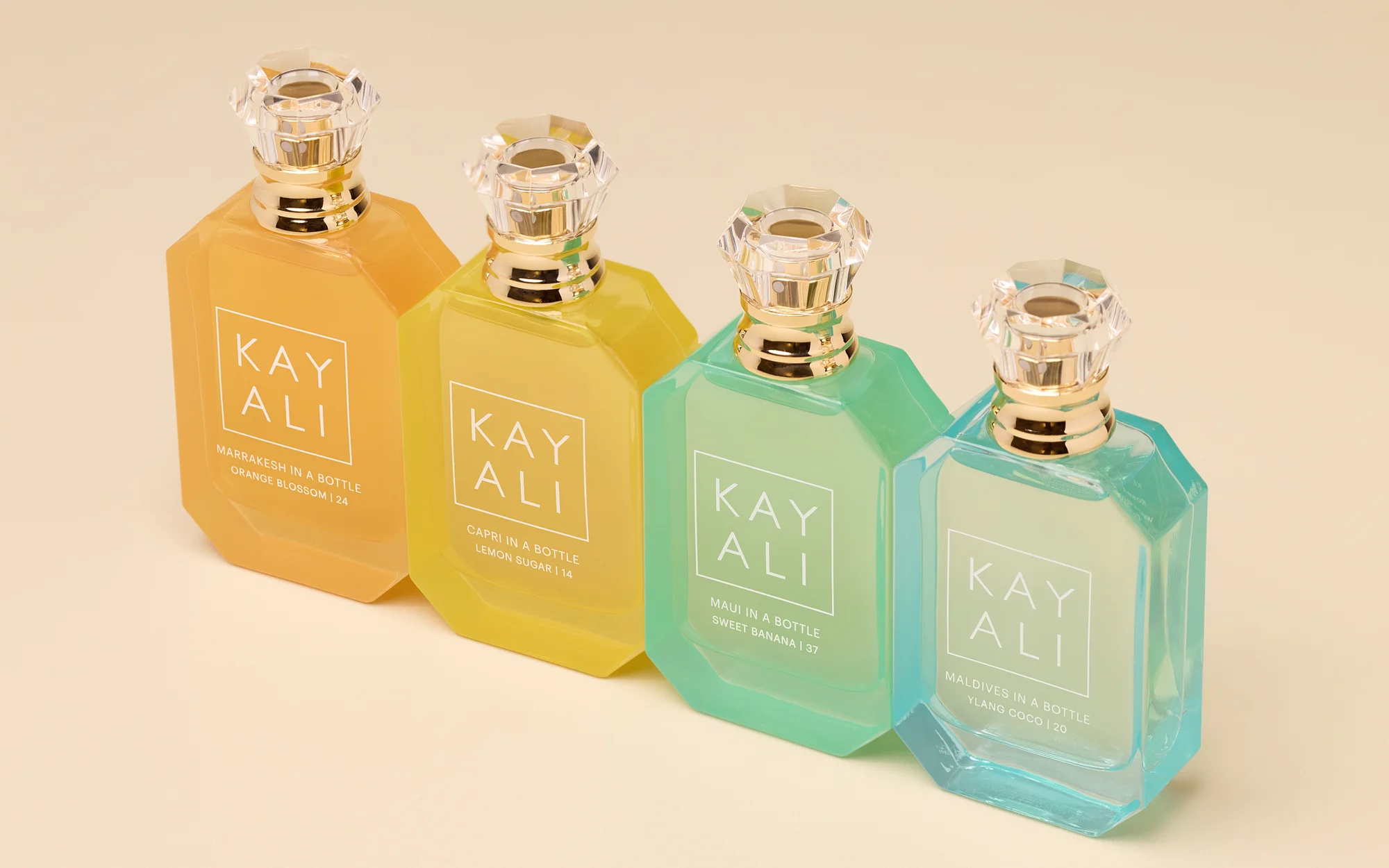 Kayali Vacay in a Bottle. Product photography for Kayali, photographed in Dubai by Aleksandar Pasaric.